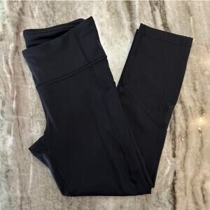 Lululemon Pace Rival Crop 22” Black Leggings, Size 4